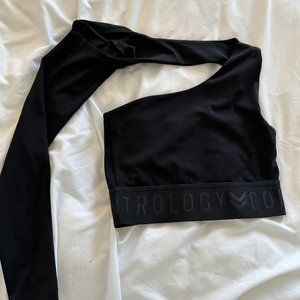 Contrology One-Sleeve Performance Crop